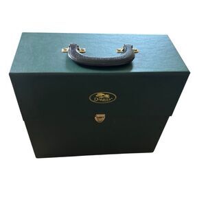Dignity Memorial Forest Green Carrying Case Hard Storage Box Top Handle Latch⁠